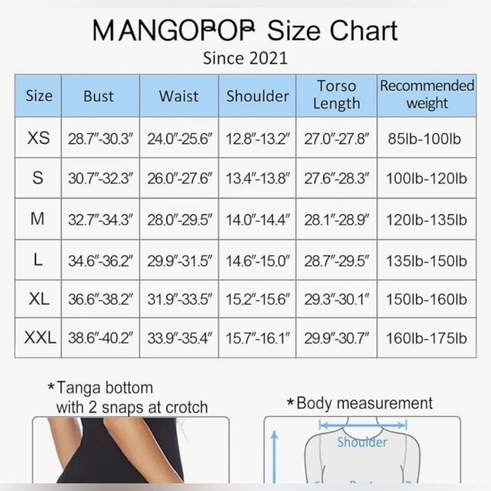 Mangopop NWT Vneck Long Sleeve Bodysuit with snap closure Size Small - Picture 6 of 8